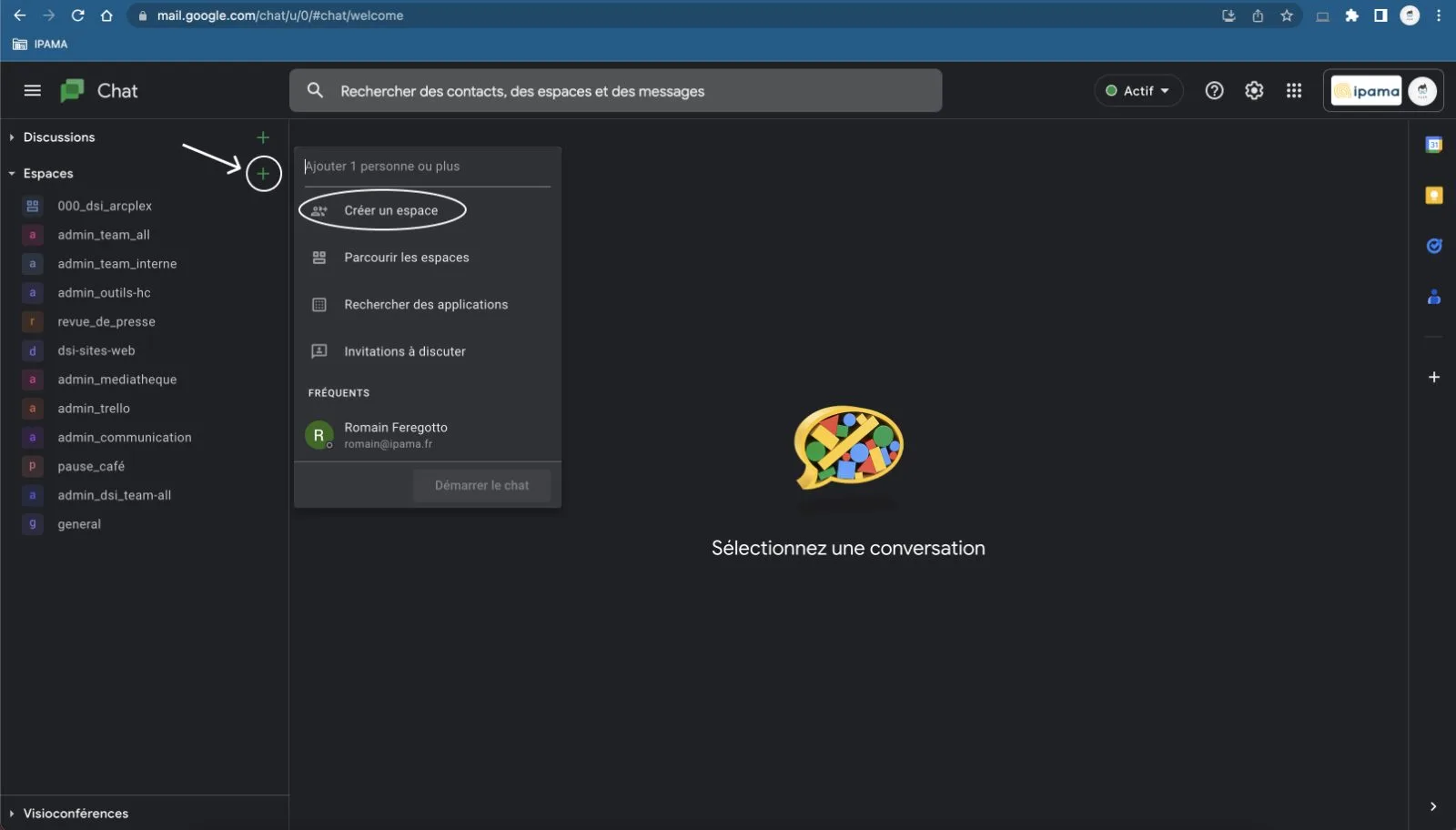 Utiliser Google Chat Ipama Utiliser Google Chat Ipama